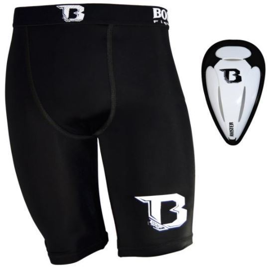 BOOSTER G7 Compression Shorts schwarz mit Tiefschutz