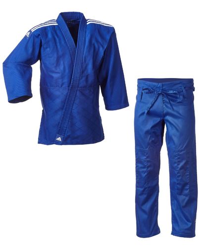 ADIDAS Judo "Club" blau, weiße Streifen