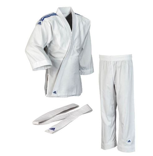 ADIDAS Judo "Club" weiß, blaue Streifen
