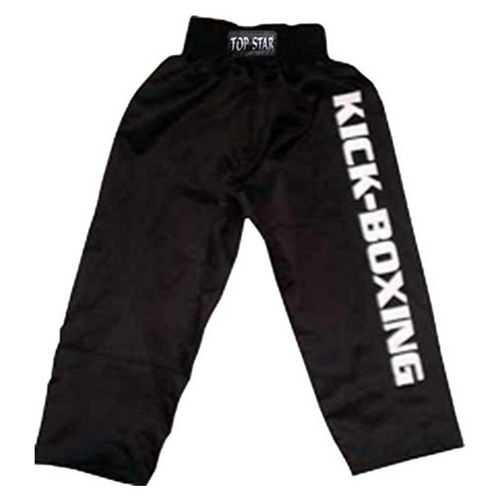 Kickbox-Hose schwarz mit weißem Aufdruck