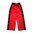 Kickbox-Hose rot mit schwarzem Seitenstreifen