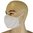 Mund-Nase-Behelfsmaske, Stoff, weiß
