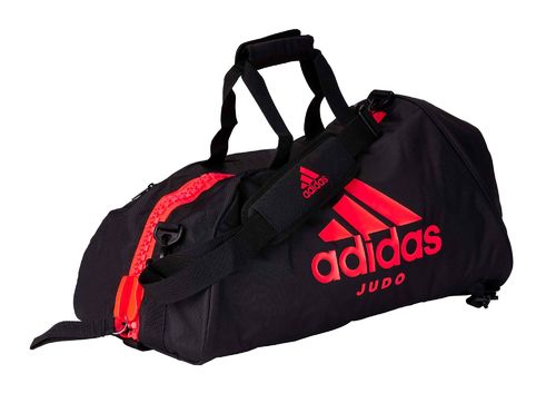 adidas 2in1 Bag "Judo" black/solar red Nylon, adiACC052