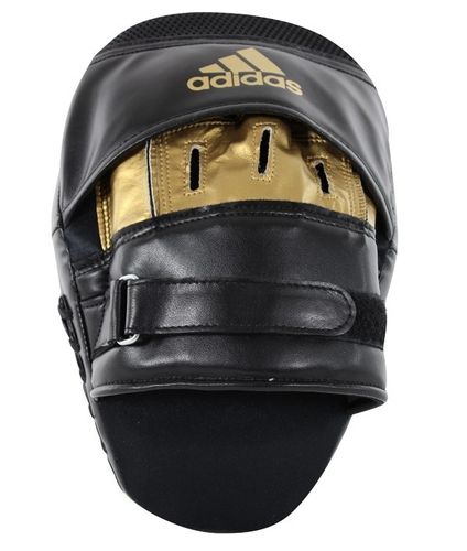 adidas Training Curved Paar-Pratzen kurz schwarz/gold, ADISBAC01