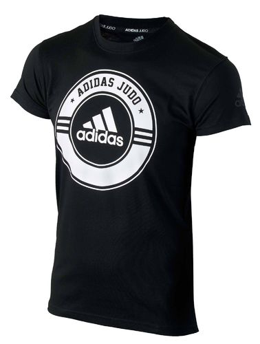 adidas Judo Community Line Shirt "Circle" black/white, adicsts01J