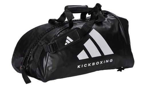 adidas 2in1 Bag "Kickboxing" black/white PU, adiACC051