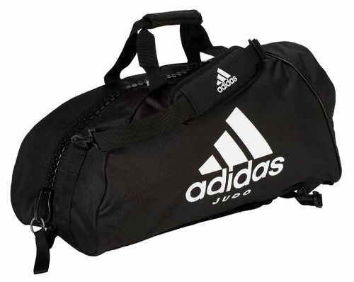 adidas 2in1 Bag "Judo" black/white Nylon, adiACC052J Gr. L