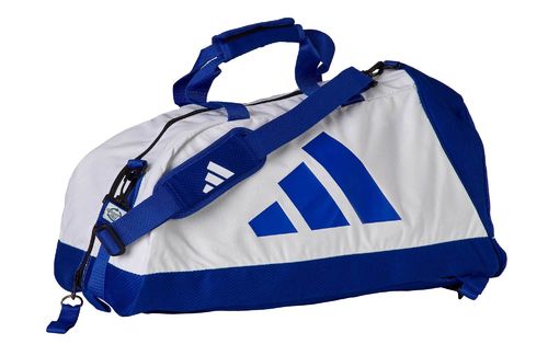 adidas 2in1 Bag Combat Sports blue/white cotton M